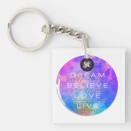 Cute Dream Believe Love Live Inspirerend Sleutelhanger