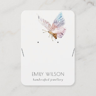 Cute Dreamweaver Blush Aqua Butterfly Ketting Disp Visitekaartje