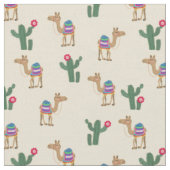 Cute dromadaire chameau et tissu de cactus (Fermer)