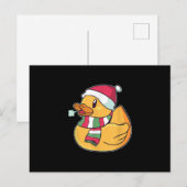 Cute Dub Duck Kerstmis Aankondigingskaart (Voorkant / Achterkant)