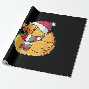 Cute Dub Duck Kerstmis Cadeaupapier