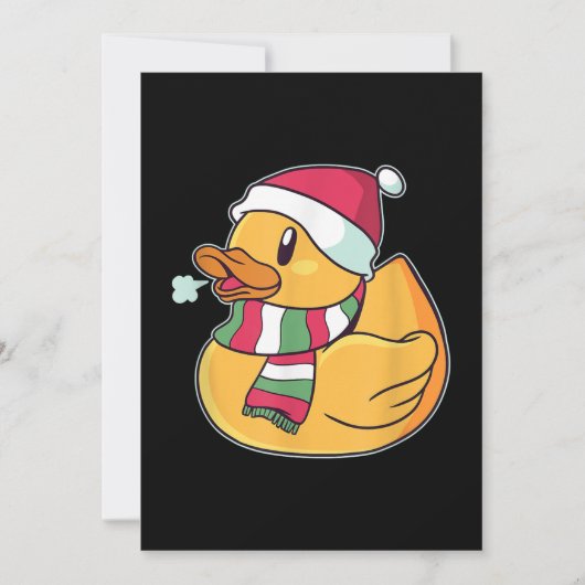 Cute Dub Duck Kerstmis Feestdagenkaart (Voorkant)