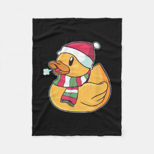 Cute Dub Duck Kerstmis Fleece Deken
