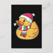 Cute Dub Duck Kerstmis Informatiekaartje (Voorkant)