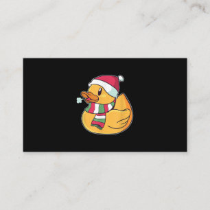 Cute Dub Duck Kerstmis Informatiekaartje