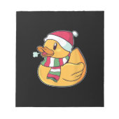 Cute Dub Duck Kerstmis Notitieblok (Voorkant)