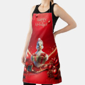 Cute Duck Christmas Holiday Apron Schort (Insitu)