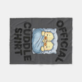 Cute Duck Couple Snuggle Cuddle  Fleece Deken (Voorkant (Horizontaal))