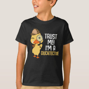 Cute Duck Detective Animal Humor Duck Lover T-shirt