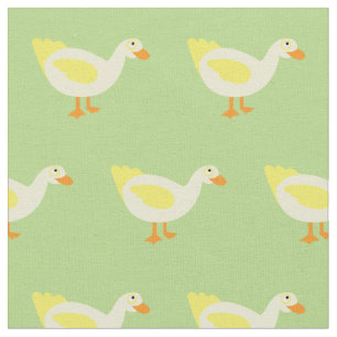 Cute Duck Kind Baby Nursery Bleek Green Stof