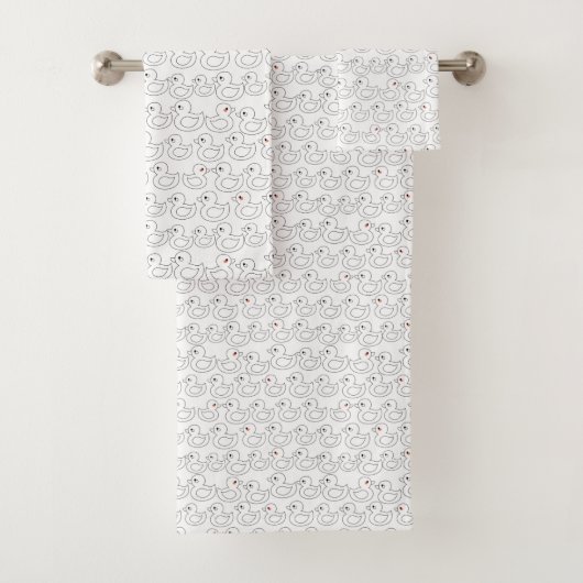 Cute Duck Pattern Bad Handdoek (Insitu)