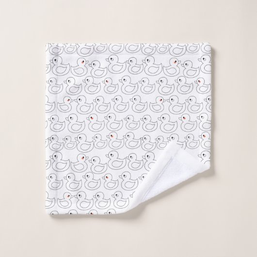 Cute Duck Pattern Bad Handdoek (Wasdoekje)