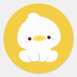 Cute Duck Ronde Sticker