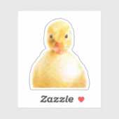 Cute Ducking Portret Sticker (Vel)