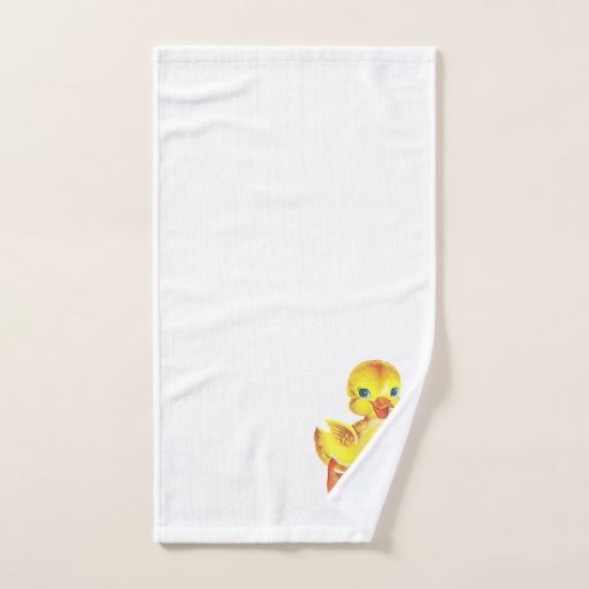 Cute Duckling sur l'ensemble de serviettes de bain (Serviette à main)