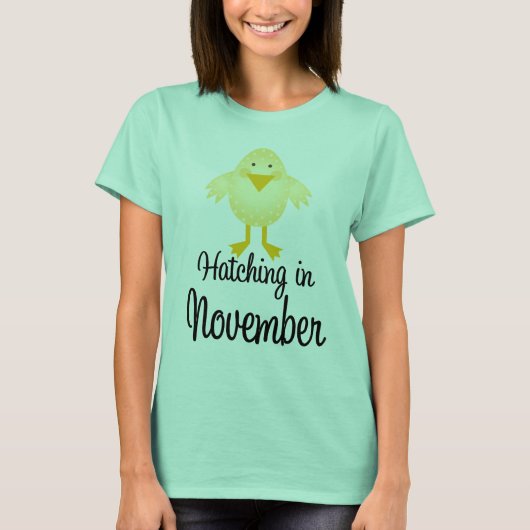 Cute Due in November aankondiging T-shirt (Voorkant)