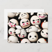 Cute Dumplings Briefkaart (Voorkant / Achterkant)