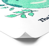 Cute Earth Day Alledaags, Schattig Kawaii Poster (Hoek)