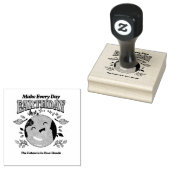 Cute Earth Day Alledaags, Schattig Kawaii Rubberstempel (Gestempeld)