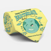 Cute Earth Day Alledaags, Schattig Kawaii Stropdas (Opgerold)