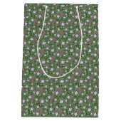 Cute Earth Tones Tiny Bluets Spring Wildflowers Medium Cadeauzakje (Achterkant)