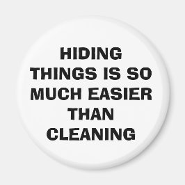 Cute "EASIER THAN CLEANING"-Fridge Magnet Magneet