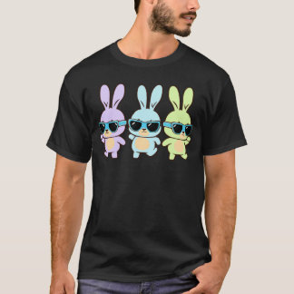 Cute Easter Bunnies Dancing Easter Day 2023 Boys G T-shirt