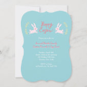 Cute Easter Bunnies Invitation (Devant)