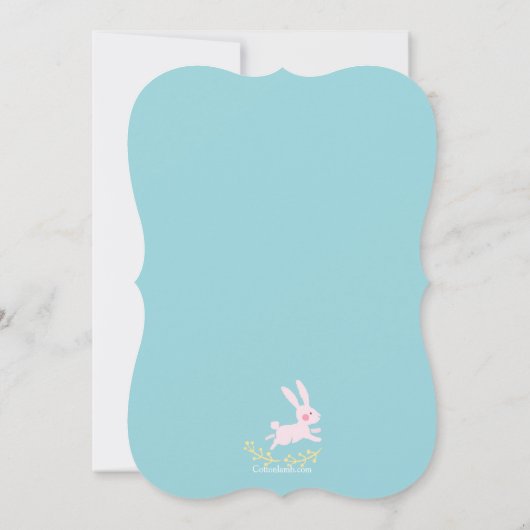 Cute Easter Bunnies Invitation (Dos)