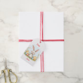 Cute Easter Bunny And Eggs Trendy Collection Cadeaulabel (Met Touw)