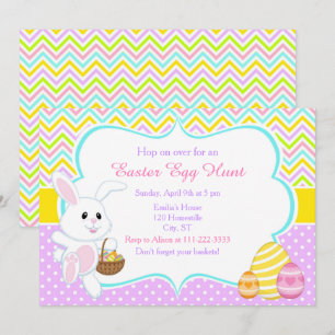 Cute Easter Bunny Easter Hunt Kaart