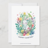 Cute Easter Bunny-Egg Hunt & Brunch Invite Kaart (Achterkant)