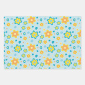 Cute Easter Bunny Eggs Flowers Inpakpapier Vel (Voorkant 2)