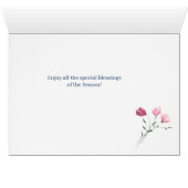 Cute Easter Bunny Floral Basket (Binenzijde Horizontaal (Onderkant))