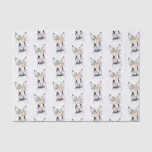 Cute Easter Bunny Floral Tissuepapier