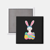 Cute Easter Bunny Magneet (Voorkant / Achterkant)