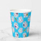 Cute Easter Bunny Pattern Cup Papieren Bekers (Rechts)
