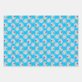Cute Easter Bunny Pattern Inpakpapier Vel (Voorkant 3)