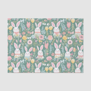 Cute Easter Bunny Pattern Tissuepapier