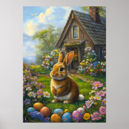Cute Easter Bunny Poster