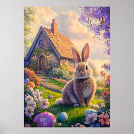 Cute Easter Bunny Poster