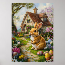 Cute Easter Bunny Poster