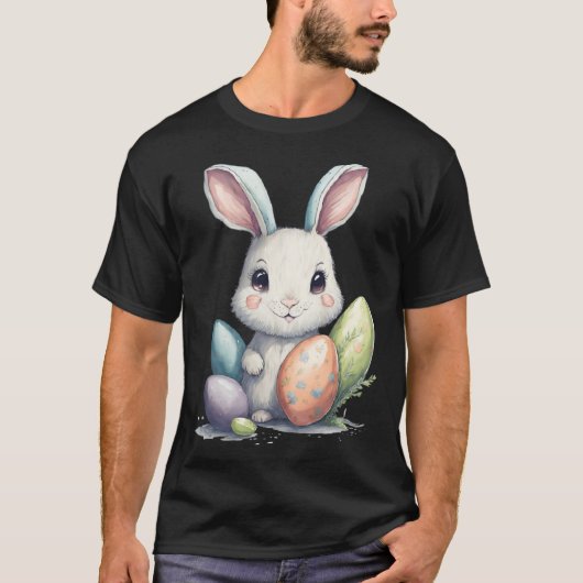 Cute Easter Bunny Pun Easter Eggs T-shirt (Voorkant)