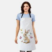 Cute Easter Bunny Rabbit Butterfly T-Shirt Schort (Gedragen)