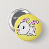 Cute Easter Bunny Rabbit Button (Voorkant /achterkant)