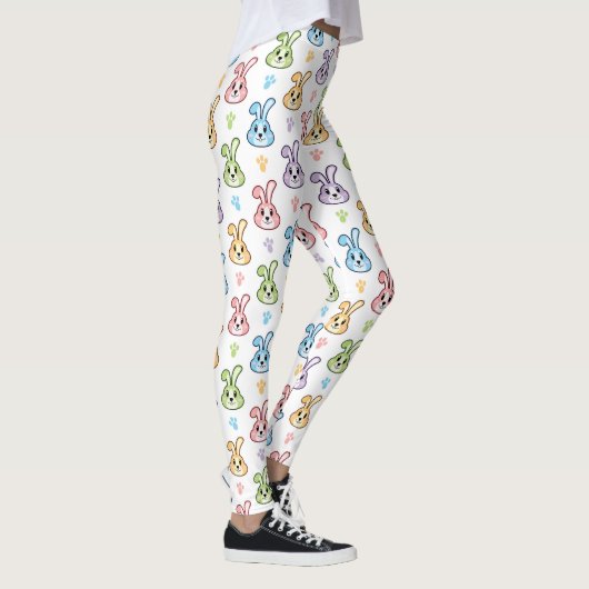 Cute Easter Bunny Rabbit Pattern | FEESTDAGEN Leggings (Rechts)