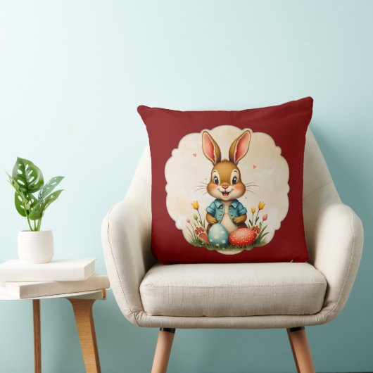 Cute Easter Bunny – Soft Frame - almofada Kussen (Stoel)