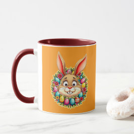 Cute Easter Bunny – Spring Flowers caneca Mok