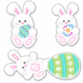 Cute Easter Bunny Sticker (Voorkant)