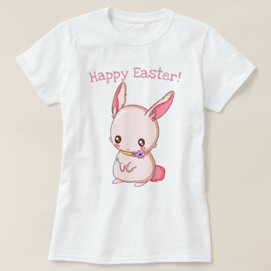 Cute Easter Bunny T-shirt (Design voorkant)